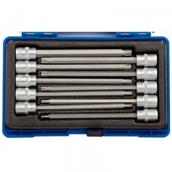 Draper TX-STAR® Long Socket Bit Set, 3/8” Sq. Dr., 150mm (10 Piece) Draper TX-STAR® Long Socket Bit Set, 3/8” Sq. Dr., 150mm (10 Piece)