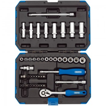 Metric Socket Set, 1/4” Sq. Dr. (47 Piece) Metric Socket Set, 1/4” Sq. Dr. (47 Piece)