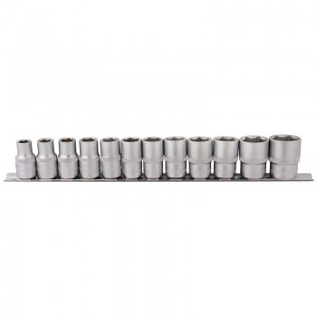Socket Set on Metal Rail, 1/2” Sq. Dr. (12 Piece) Socket Set on Metal Rail, 1/2” Sq. Dr. (12 Piece)