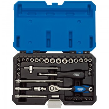 Draper Expert Combined MM/AF Socket Set, 1/4” Sq. Dr. (40 Piece) Draper Expert Combined MM/AF Socket Set, 1/4” Sq. Dr. (40 Piece)