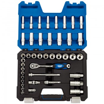 Metric Socket Set, 3/8&rdquo; Sq. Dr. (42 Piece)