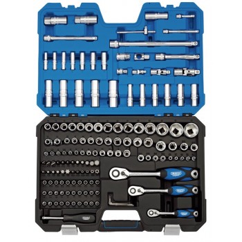 Metric Socket Set, 1/4&rdquo;, 3/8&rdquo; and 1/2&rdquo; Sq. Dr. (149 Piece)