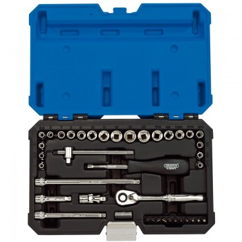 Combined MM/AF Socket Set, 1/4” Sq. Dr. (40 Piece) Combined MM/AF Socket Set, 1/4” Sq. Dr. (40 Piece)