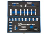 Metric Socket Set, 1/4&rdquo; Sq. Dr. (26 Piece)