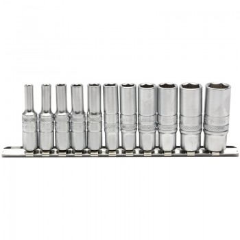 Imperial Deep Socket on Metal Rail, 1/4” Sq. Dr. (11 Piece) Imperial Deep Socket on Metal Rail, 1/4” Sq. Dr. (11 Piece)