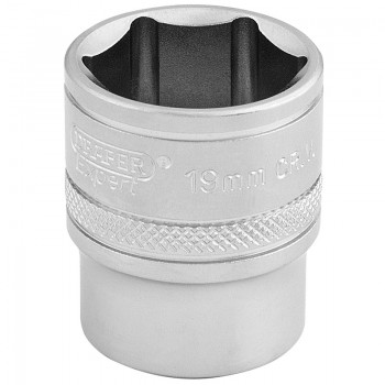 6 Point Metric Socket, 3/8” Sq. Dr., 19mm 6 Point Metric Socket, 3/8” Sq. Dr., 19mm