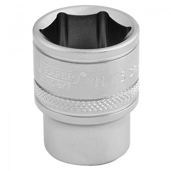 6 Point Imperial Socket, 3/8” Sq. Dr., 11/16” 6 Point Imperial Socket, 3/8” Sq. Dr., 11/16”