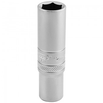 6 Point Metric Deep Socket, 3/8” Sq. Dr., 12mm 6 Point Metric Deep Socket, 3/8” Sq. Dr., 12mm