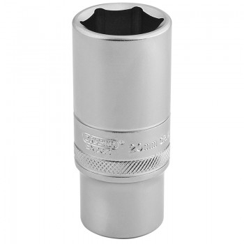 6 Point Metric Deep Socket, 3/8” Sq. Dr., 20mm 6 Point Metric Deep Socket, 3/8” Sq. Dr., 20mm