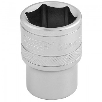 6 Point Metric Socket, 1/2” Sq. Dr., 20mm 6 Point Metric Socket, 1/2” Sq. Dr., 20mm