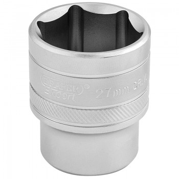6 Point Metric Socket, 1/2” Sq. Dr., 27mm 6 Point Metric Socket, 1/2” Sq. Dr., 27mm