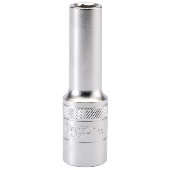 6 Point Metric Deep Socket, 1/2” Sq. Dr., 10mm 6 Point Metric Deep Socket, 1/2” Sq. Dr., 10mm