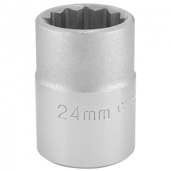 12 Point Socket, 3/4” Sq. Dr., 24mm 12 Point Socket, 3/4” Sq. Dr., 24mm