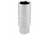12mm Thread 6 Point Satin Chrome Spark Plug Socket, 3/8&rdquo; Sq. Dr., 18mm