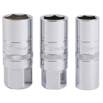 Spark Plug Socket Set, 1/2” Sq. Dr. (3 Piece) Spark Plug Socket Set, 1/2” Sq. Dr. (3 Piece)