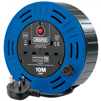 230V Twin Socket Cable Reel, 10m 230V Twin Socket Cable Reel, 10m