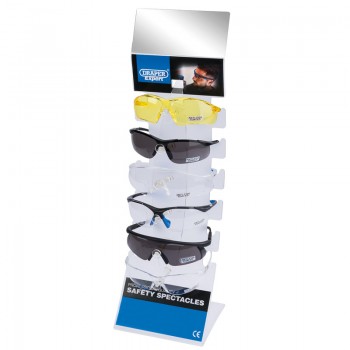 Countertop Display of Six Safety Spectacles Countertop Display of Six Safety Spectacles