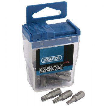 Draper TX-STAR® Assorted Long Insert Bits, 25mm (20 Piece) Draper TX-STAR® Assorted Long Insert Bits, 25mm (20 Piece)