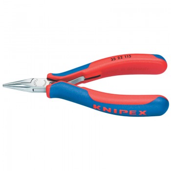 Knipex 35 22 115 Electronics Flat-Round Jaw Pliers, 115mm Knipex 35 22 115 Electronics Flat-Round Jaw Pliers, 115mm