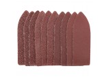 Assorted Grit Hook and Loop Finger Sheets, 67 x 67 x 22mm (Pack of 10)