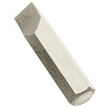 Plain Slot Impact Screwdriver Bit, 8mm Plain Slot Impact Screwdriver Bit, 8mm