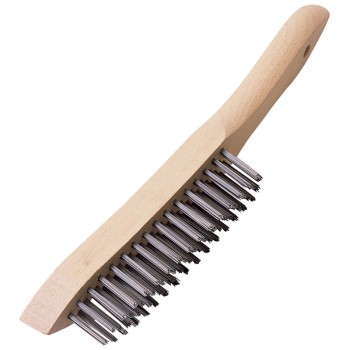 Heavy Duty 4 Row Wire Scratch Brush, 310mm Heavy Duty 4 Row Wire Scratch Brush, 310mm