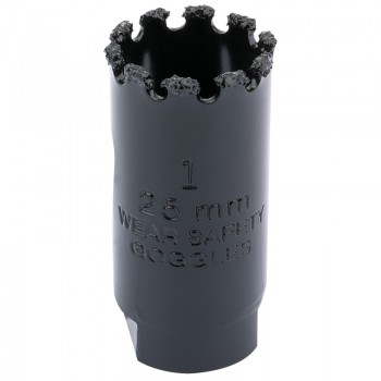 Tungsten Carbide Grit Hole Saw, 25mm Tungsten Carbide Grit Hole Saw, 25mm