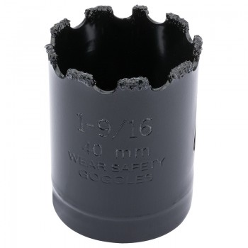 Tungsten Carbide Grit Hole Saw, 40mm Tungsten Carbide Grit Hole Saw, 40mm