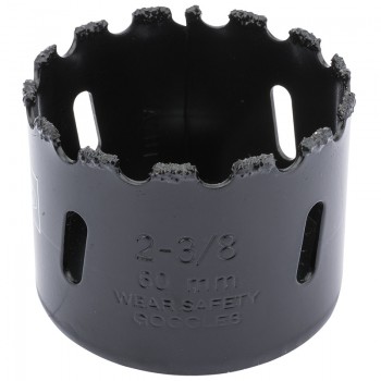 Tungsten Carbide Grit Hole Saw, 60mm Tungsten Carbide Grit Hole Saw, 60mm