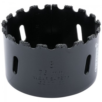 Tungsten Carbide Grit Hole Saw, 76mm Tungsten Carbide Grit Hole Saw, 76mm
