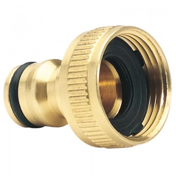Brass Garden Hose Tap Connector, 3/4” Brass Garden Hose Tap Connector, 3/4”