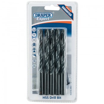 HSS Drill Bit, 12.5mm (Pack of 5) HSS Drill Bit, 12.5mm (Pack of 5)