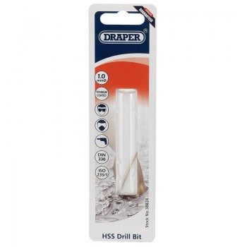 HSS Titanium Drill Bit, 1.0mm