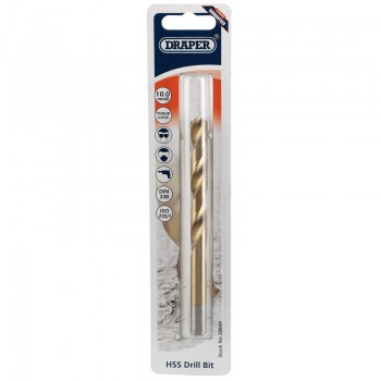 HSS Titanium Drill Bit, 10.0mm HSS Titanium Drill Bit, 10.0mm