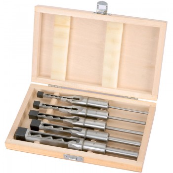 Hollow Square Mortice Chisel and Bit Set (5 Piece) Hollow Square Mortice Chisel and Bit Set (5 Piece)