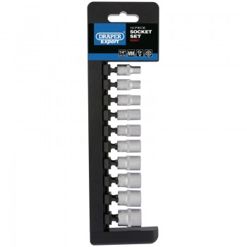 Metric Socket Set, 1/4” Sq. Dr. (10 Piece) Metric Socket Set, 1/4” Sq. Dr. (10 Piece)