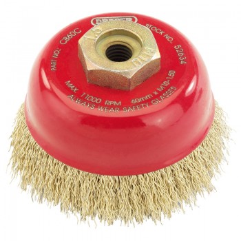 Crimped Wire Cup Brush, 60mm, M10 Crimped Wire Cup Brush, 60mm, M10