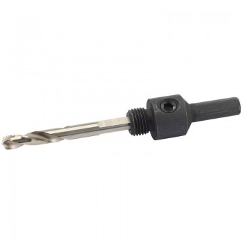 Hex. Shank Holesaw Arbor with HSS Pilot Drill for 14 - 30mm Holesaws, 5/16” Thread Hex. Shank Holesaw Arbor with HSS Pilot Drill for 14 - 30mm Holesaws, 5/16” Thread