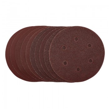 Sanding Discs, 150mm, Hook & Loop, Assorted Grit, (Pack of 10) Sanding Discs, 150mm, Hook & Loop, Assorted Grit, (Pack of 10)