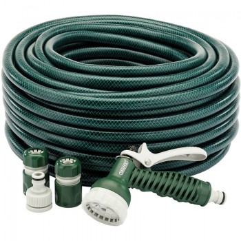 Garden Hose and Spray Gun Kit, 12mm Bore, 30m Garden Hose and Spray Gun Kit, 12mm Bore, 30m