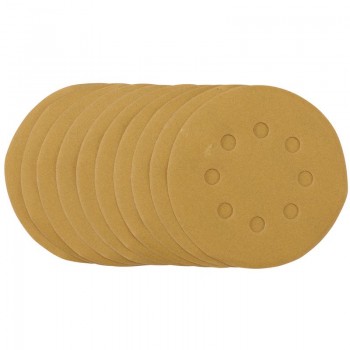 Gold Sanding Discs with Hook & Loop, 125mm, 240 Grit (Pack of 10) Gold Sanding Discs with Hook & Loop, 125mm, 240 Grit (Pack of 10)
