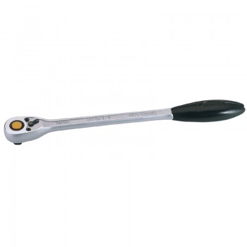 Elora Quick Release Soft Grip Reversible Ratchet, 1/2” Sq. Dr., 375mm Elora Quick Release Soft Grip Reversible Ratchet, 1/2” Sq. Dr., 375mm