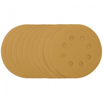 Gold Sanding Discs with Hook & Loop, 125mm, 400 Grit (Pack of 10) Gold Sanding Discs with Hook & Loop, 125mm, 400 Grit (Pack of 10)