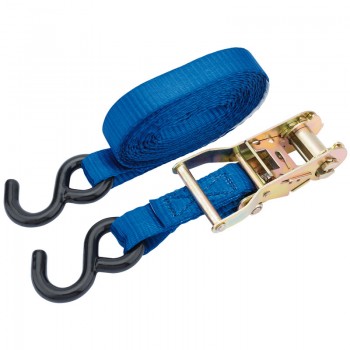 Ratcheting Tie Down Straps, 4.5m x 25mm, 750kg Ratcheting Tie Down Straps, 4.5m x 25mm, 750kg