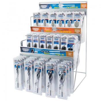 Assorted Metric Auger and Flat Wood Bit Merchandiser (123 Piece) Assorted Metric Auger and Flat Wood Bit Merchandiser (123 Piece)