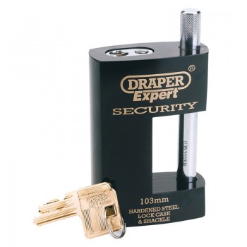 Heavy Duty Close Shackle Padlock and 2 Keys, 103mm Heavy Duty Close Shackle Padlock and 2 Keys, 103mm