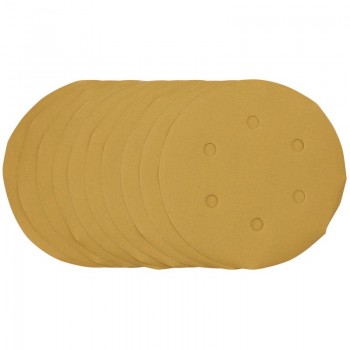 Gold Sanding Discs with Hook & Loop, 150mm, 400 Grit (Pack of 10) Gold Sanding Discs with Hook & Loop, 150mm, 400 Grit (Pack of 10)