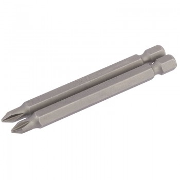 Cross Slot Insert Bit, 1/4” Hex, 75mm Long, No.1 (Pack of 2) Cross Slot Insert Bit, 1/4” Hex, 75mm Long, No.1 (Pack of 2)