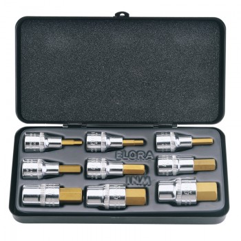 Metric Hexagon Socket Bit Set (9 Piece) Metric Hexagon Socket Bit Set (9 Piece)