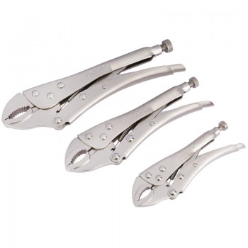 Self Grip Curved Jaw Pliers Set (3 Piece) Self Grip Curved Jaw Pliers Set (3 Piece)